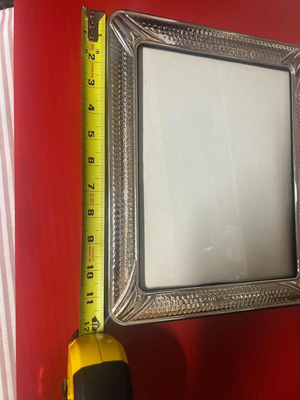 Silver Textured Picture Frame - Classic Home Accent - Picture 3 of 6